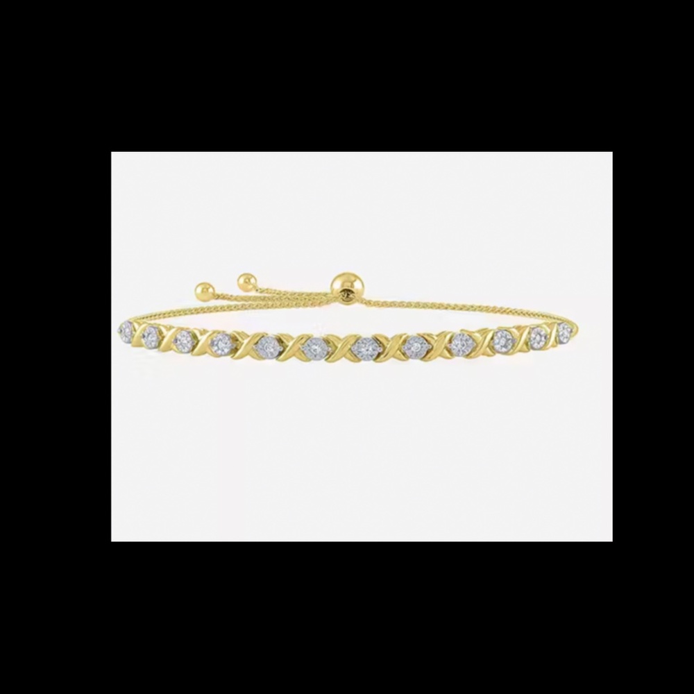Diamond bracelet 1/10 ct tw. 14 Kt